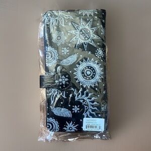 NEW Shagwear Bohemian Suns Faux Leather Large Zipper Wallet